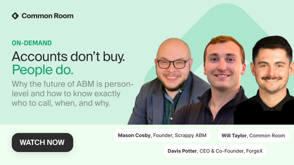  Accounts Don't Buy. People Do.
