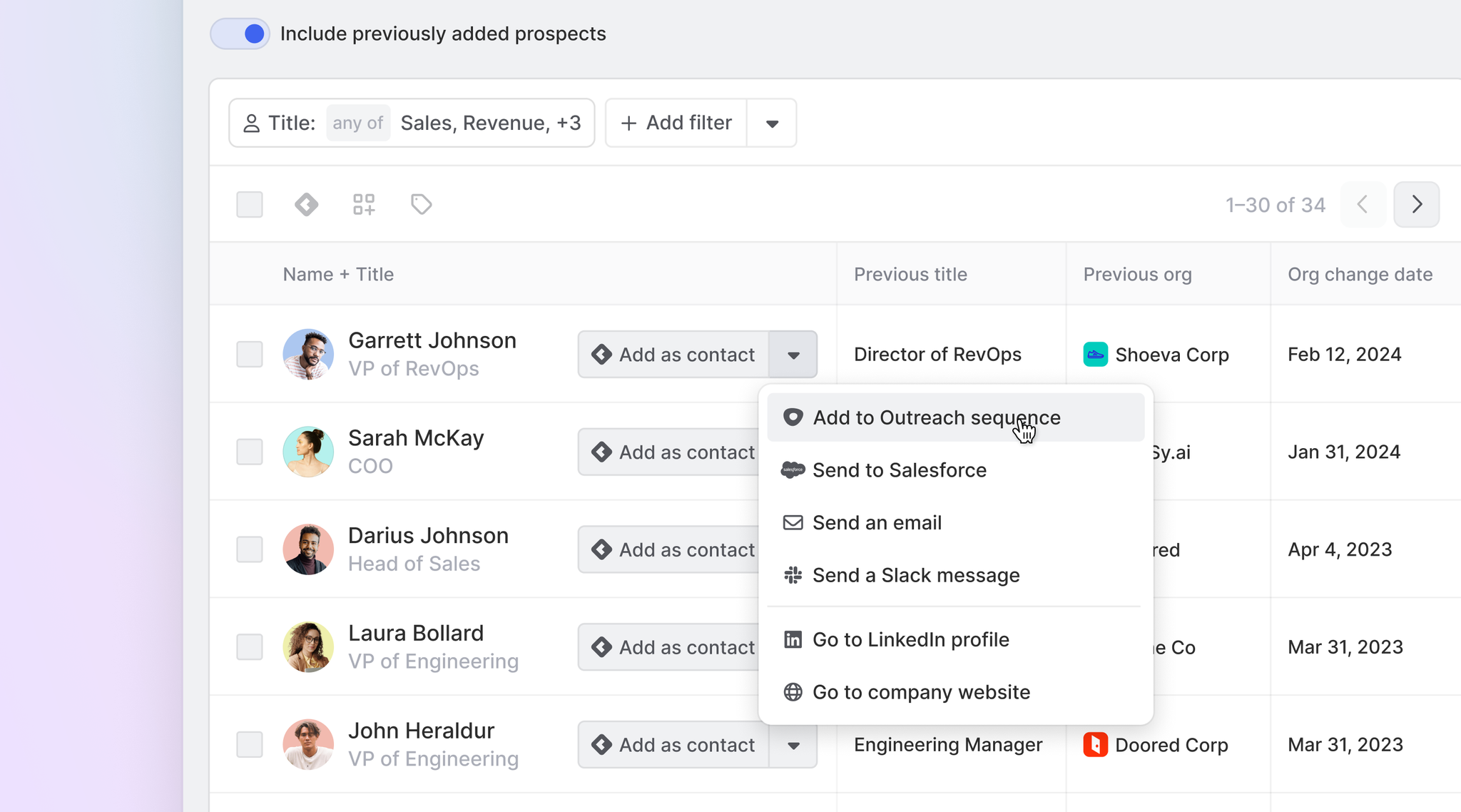 Image of task list options