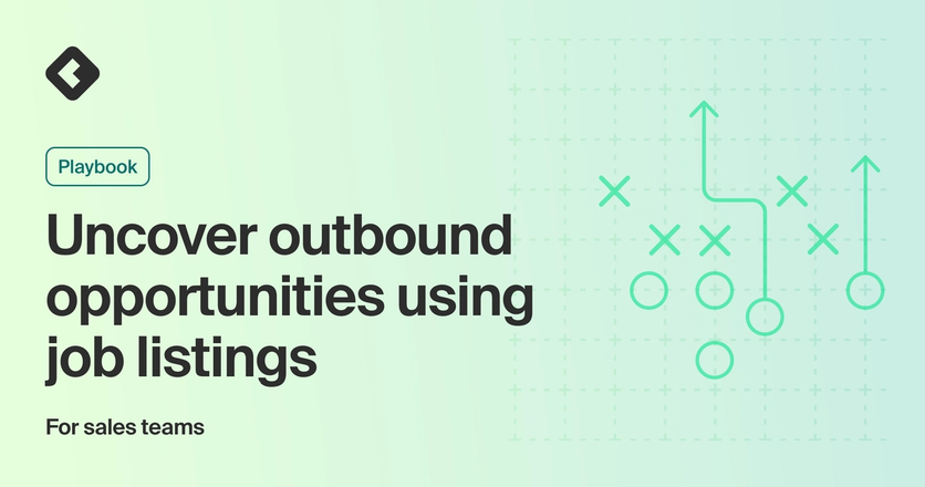 Title card with title: "Uncover outbound opportunities using job listings"