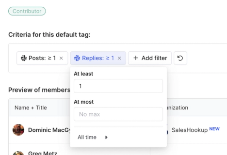 Add a second filter to your criteria