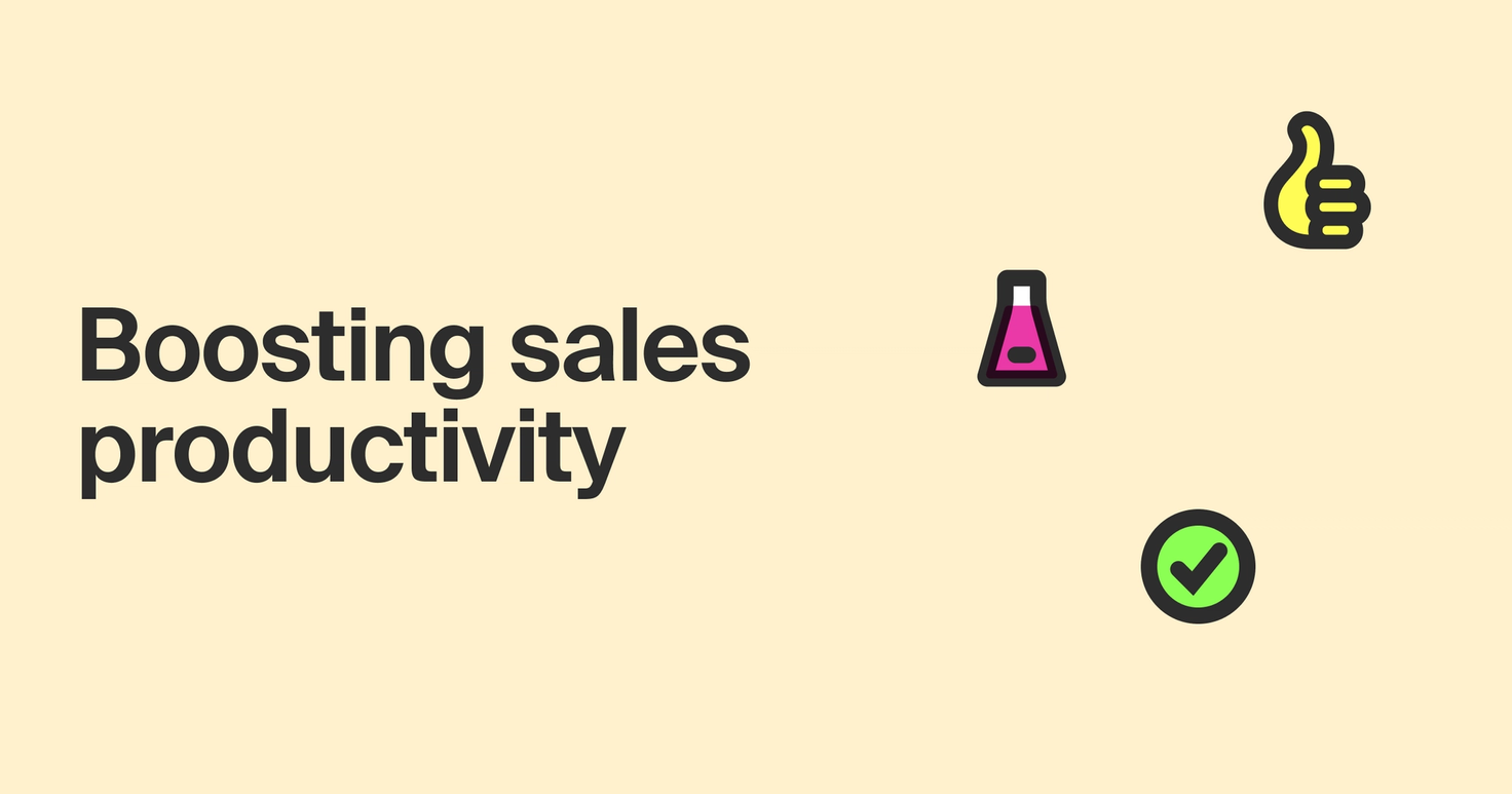 Sales productivity: 3 ways to boost team output