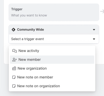 Trigger on new member additions