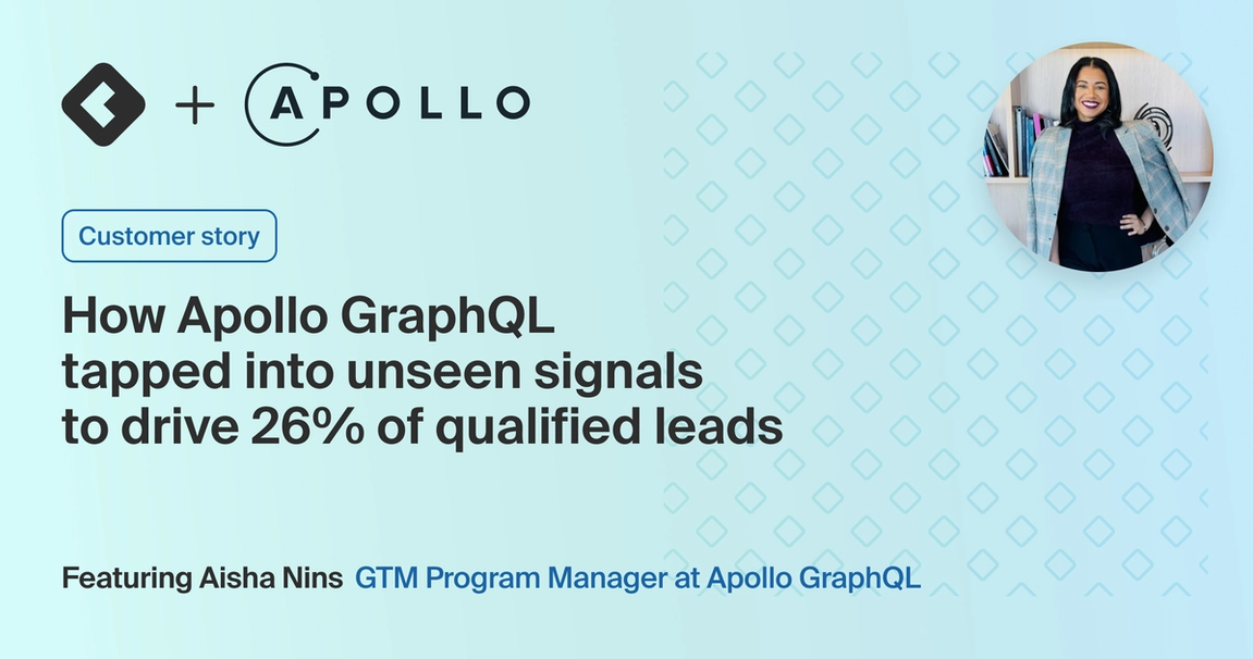 Title card with title: "How ApolloGraphQL tapped into unseen signals to drive 26% of qualified leads"