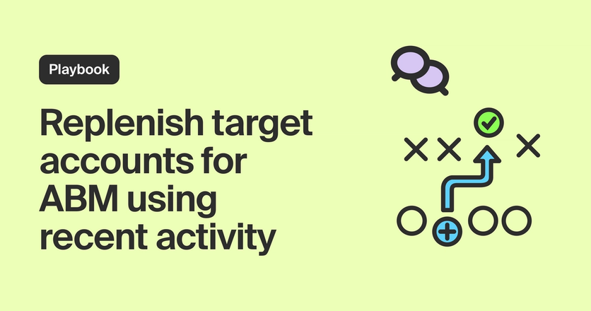 Replenish target accounts for ABM using recent activity