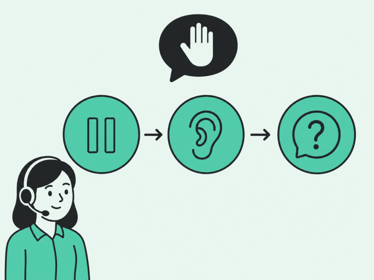 Pause, acknowledge, and ask: three steps for handling an objection