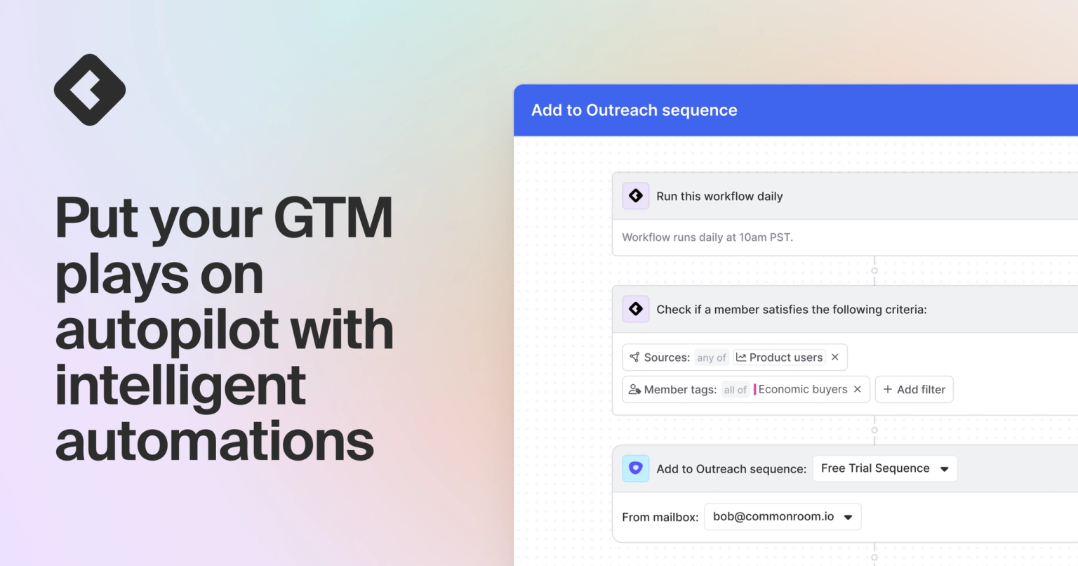 Put your GTM plays on autopilot with intelligent automations | Common Room