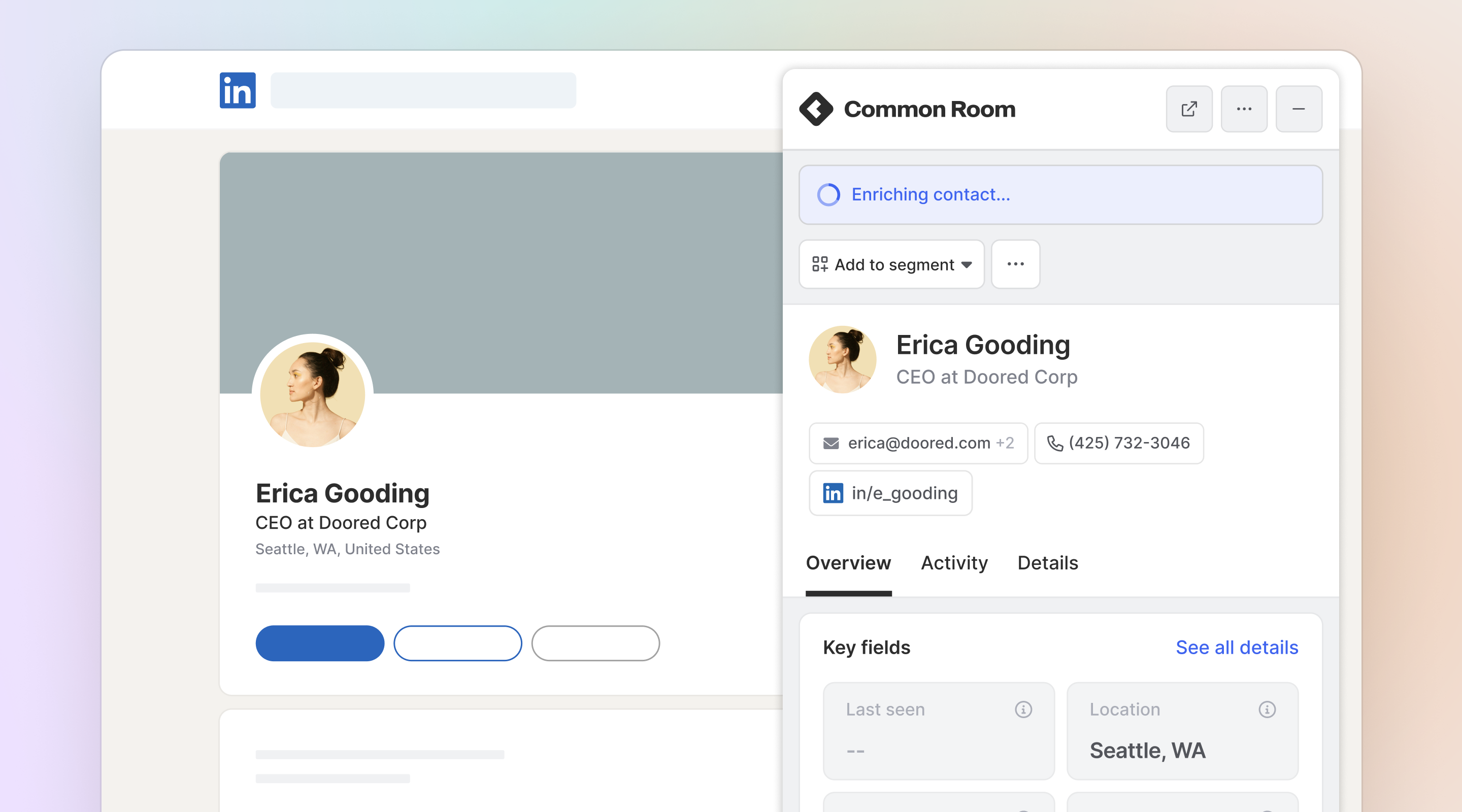 Image of contact enrichment