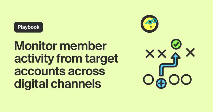 Track activity from target accounts across digital channels