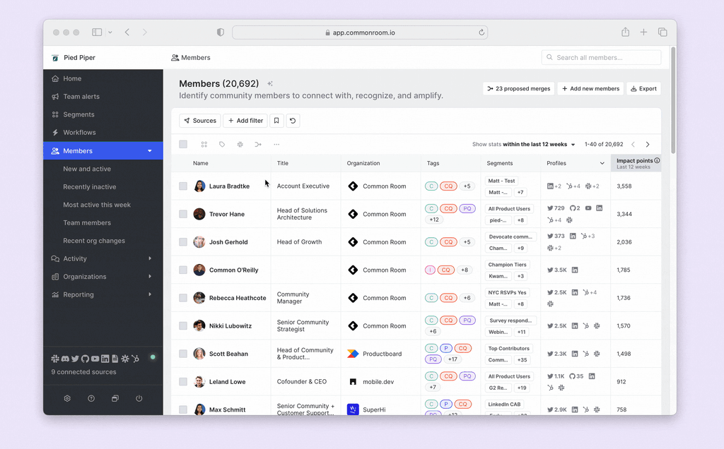 Image of job-change tracking