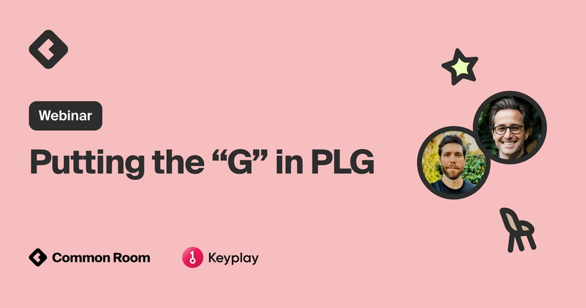 Blog title card with title: "Putting the "G" in PLG"