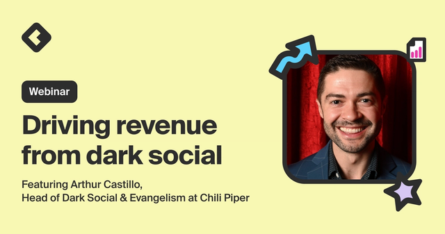 Blog title card with title: "Driving revenue from dark social"