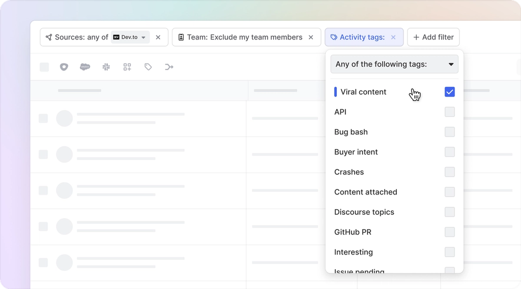 Image of viral content activity tag