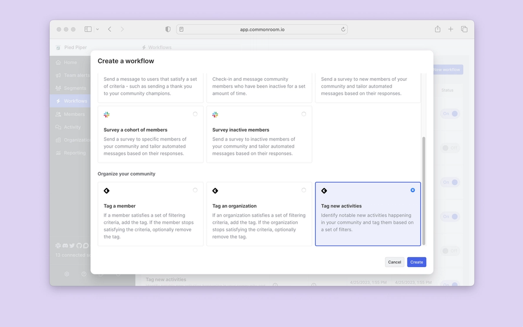 Image of tag workflow