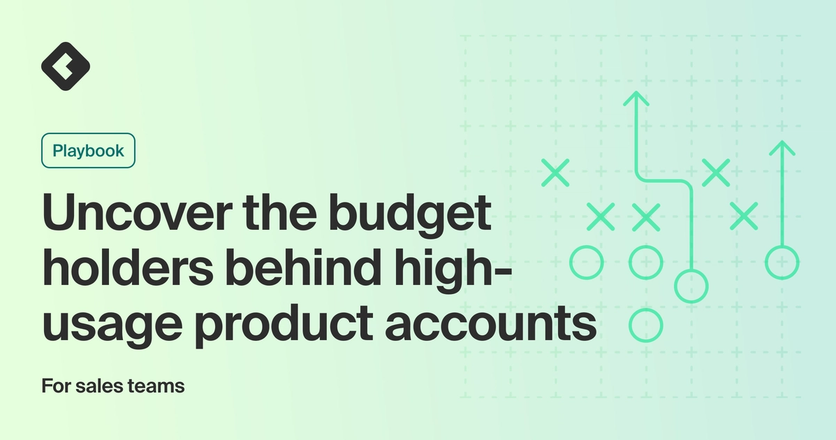 Title card with title: "Uncover the budget holders behind high-usage product accounts"