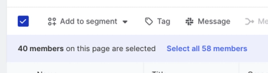 Select all members in a filter