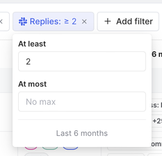 Filter by source-specific activity