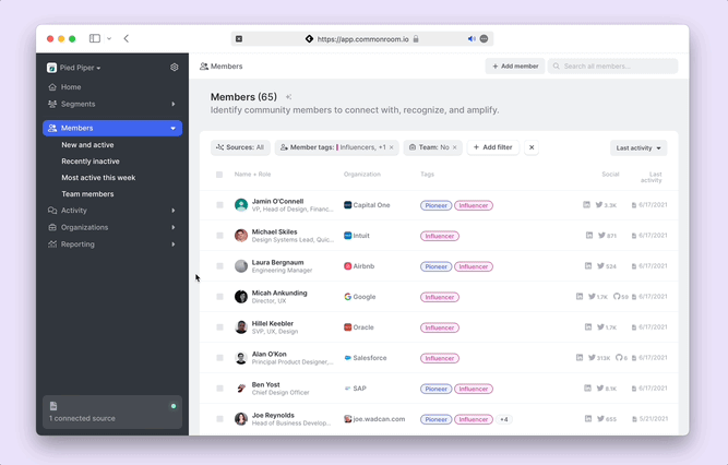 add members to your segments