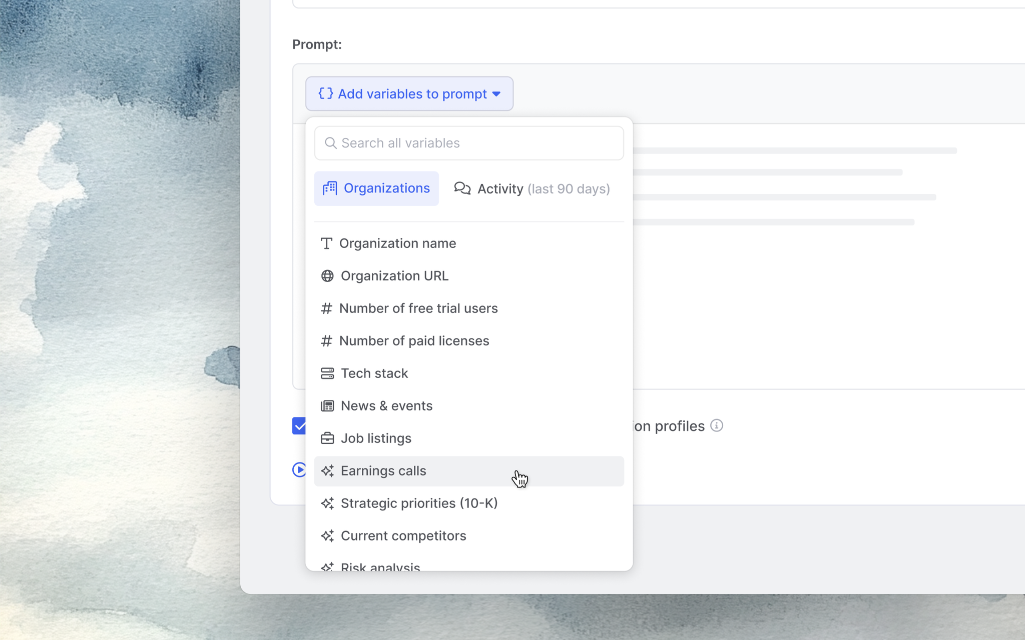 Image of RoomieAI Capture configuration