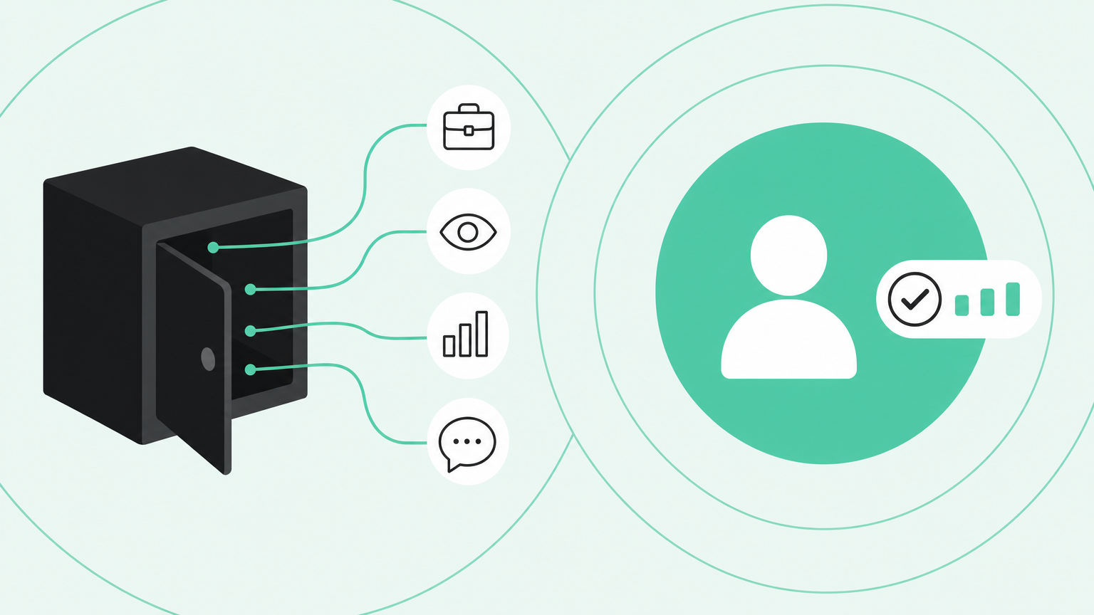 A black box opening to reveal the buyer signals behind a lead score