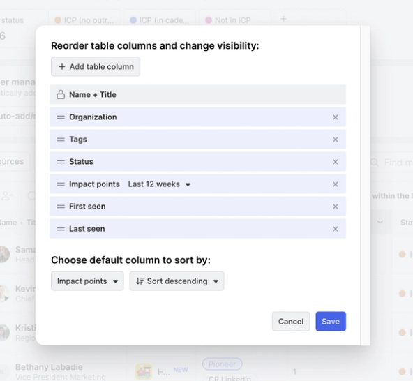 Add custom columns to member views