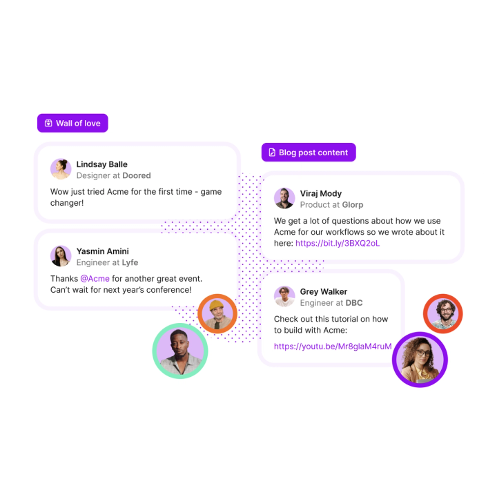 Amplify community voices
