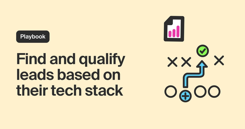 Find and qualify leads based on their tech stack