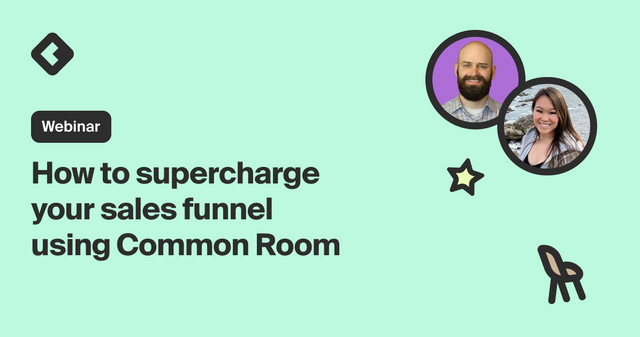 Blog title card with title: "How to supercharge your sales funnel using Common Room"