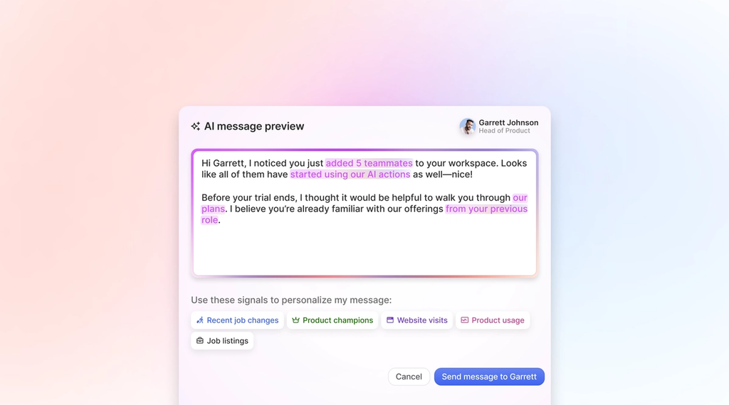 Image of message snippet