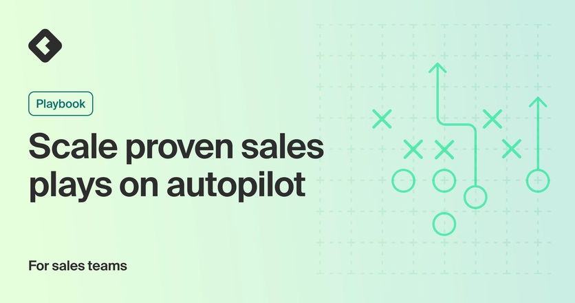 Playbook title card with title: "Scale proven sales plays on autopilot"