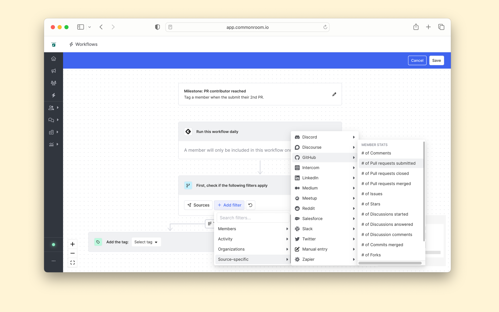 Image showing workflows