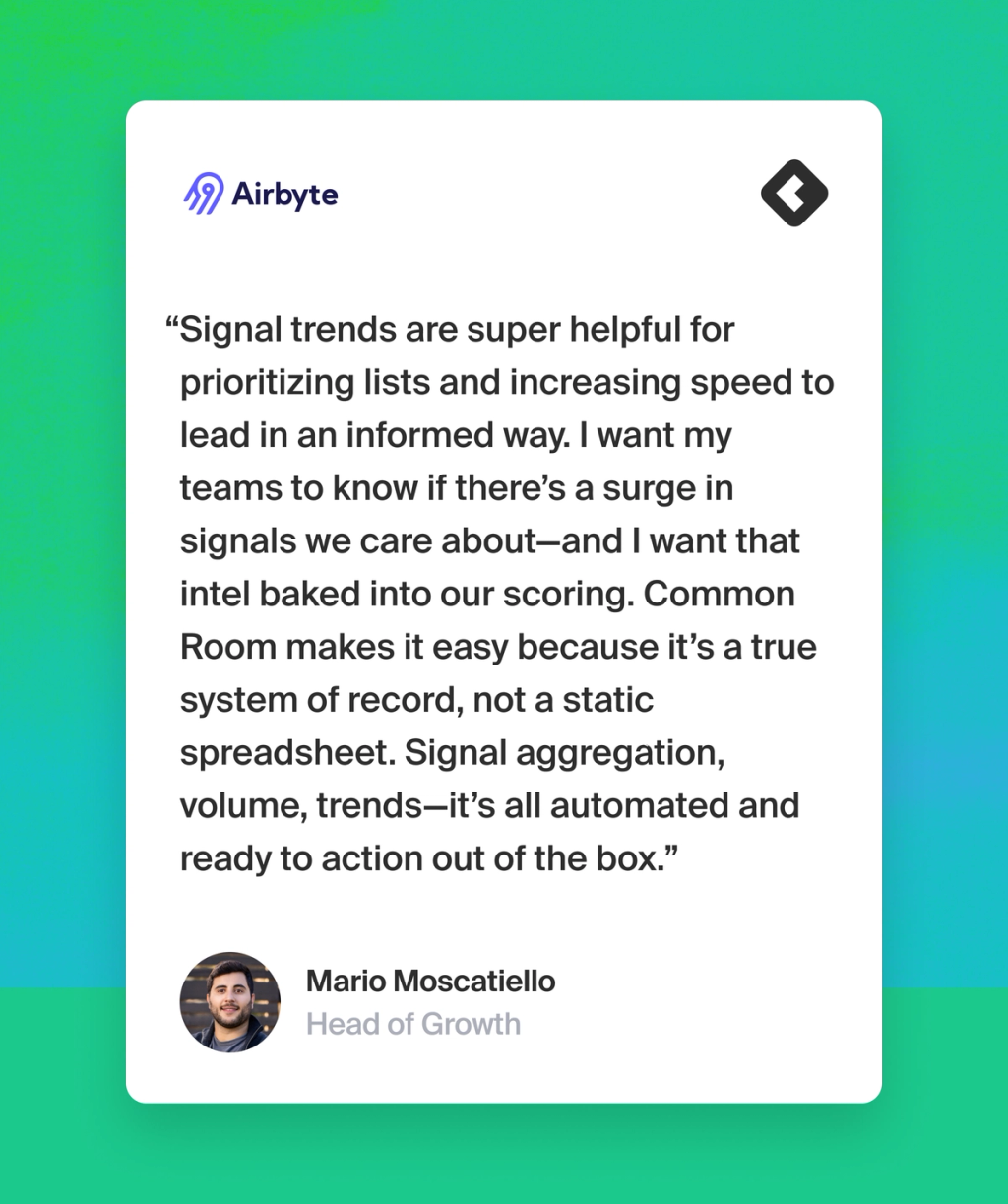 Image of Airbyte quote