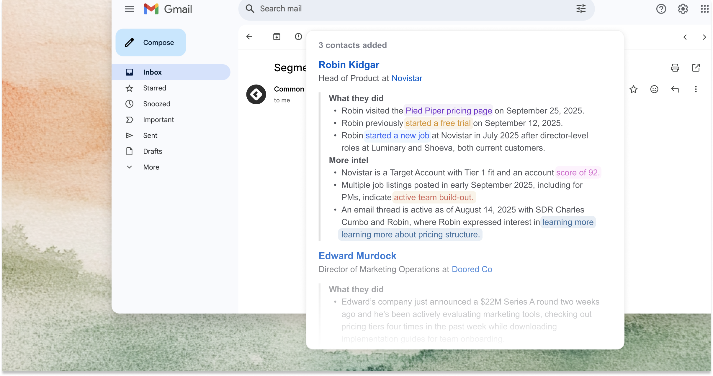 Image of RoomieAI Spark in email