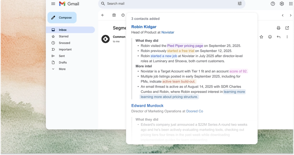 Image of RoomieAI Spark in email