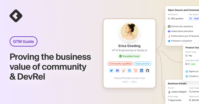 GTM guide: Proving the business value of community & DevRel