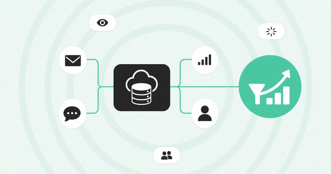 Salesforce CRM hub connected to GTM tools turning into pipeline
