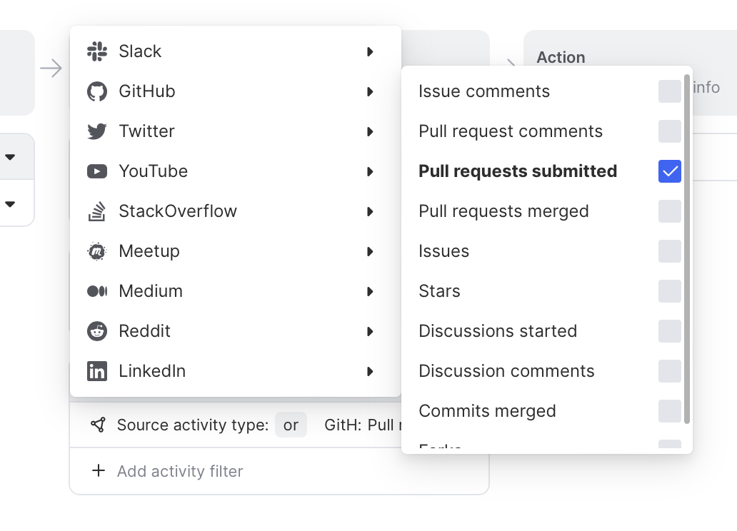 Filter team alerts by activity