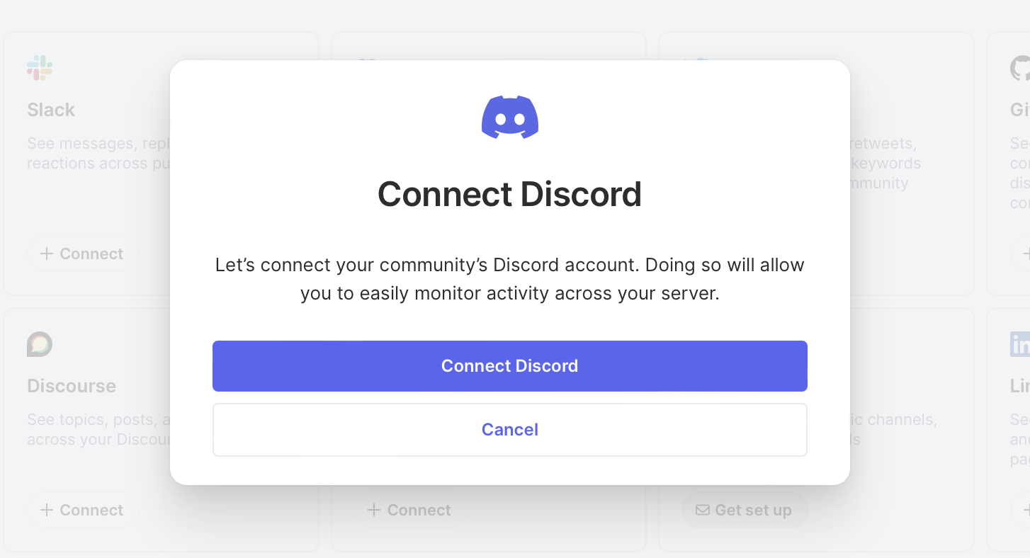 Connect to Discord