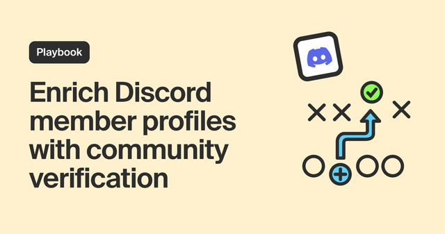 Enrich Discord member profiles with community verification