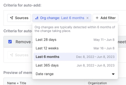Add a filter to auto-add contacts