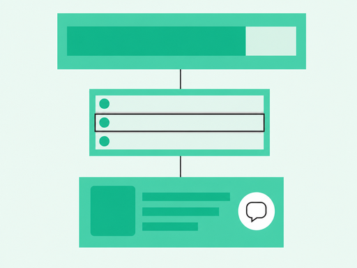 Flat diagram showing a three-level drill-down: a company-wide pipeline bar at the top, a rep rollup with one row highlighted in the middle, and a single deal card with a call-transcript badge at the bottom