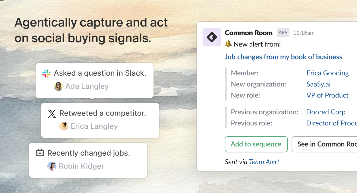 Agentically capture and act on social buying signals.