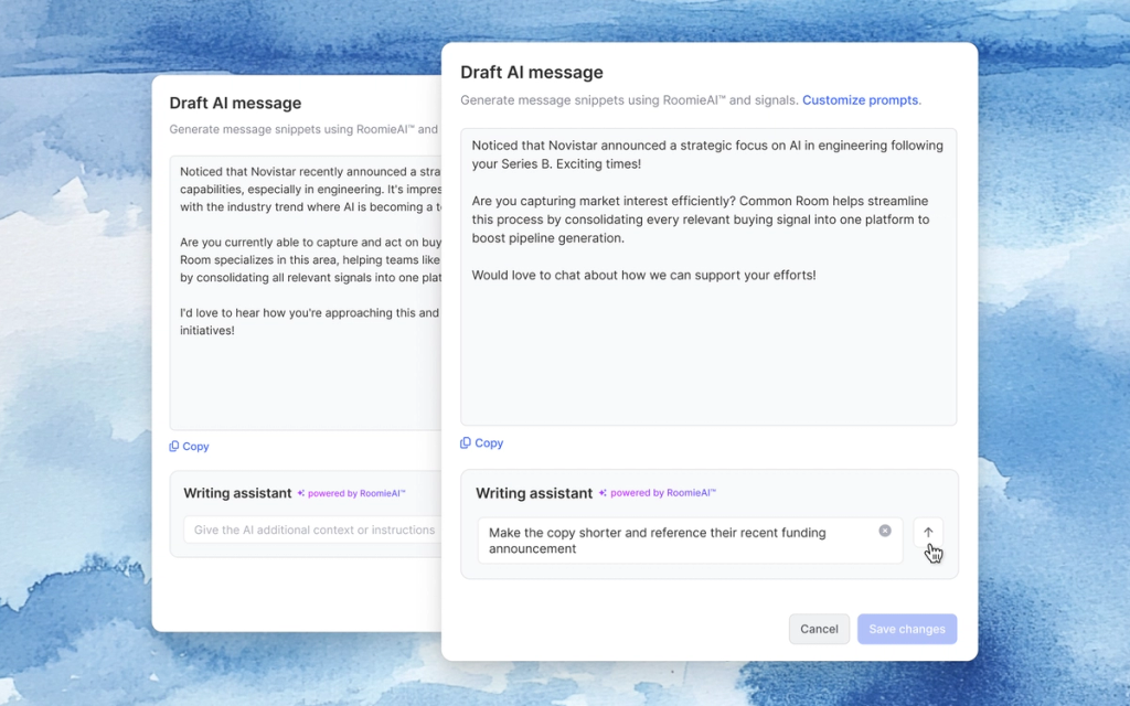 Image of AI writing assistant