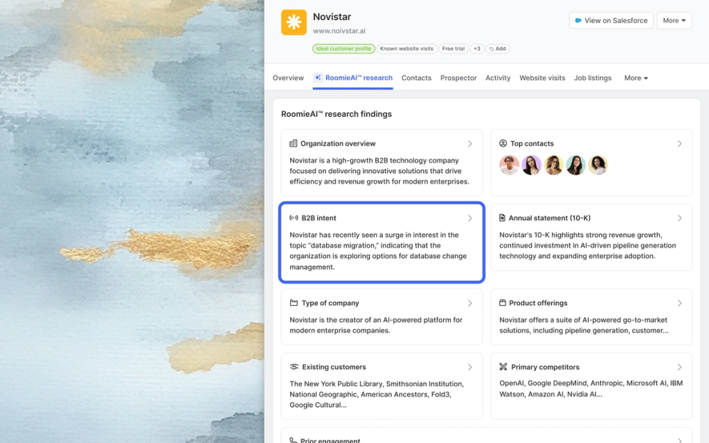 Image of AI research using Bombora intent data