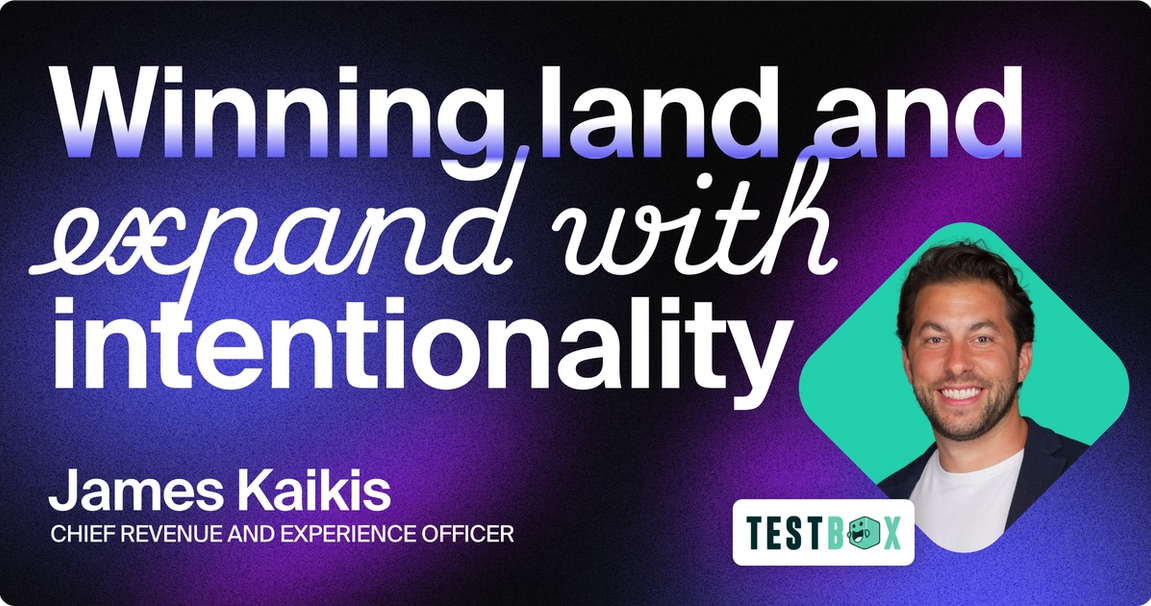 Blog title card with title: "Winning land and expand with intentionality"