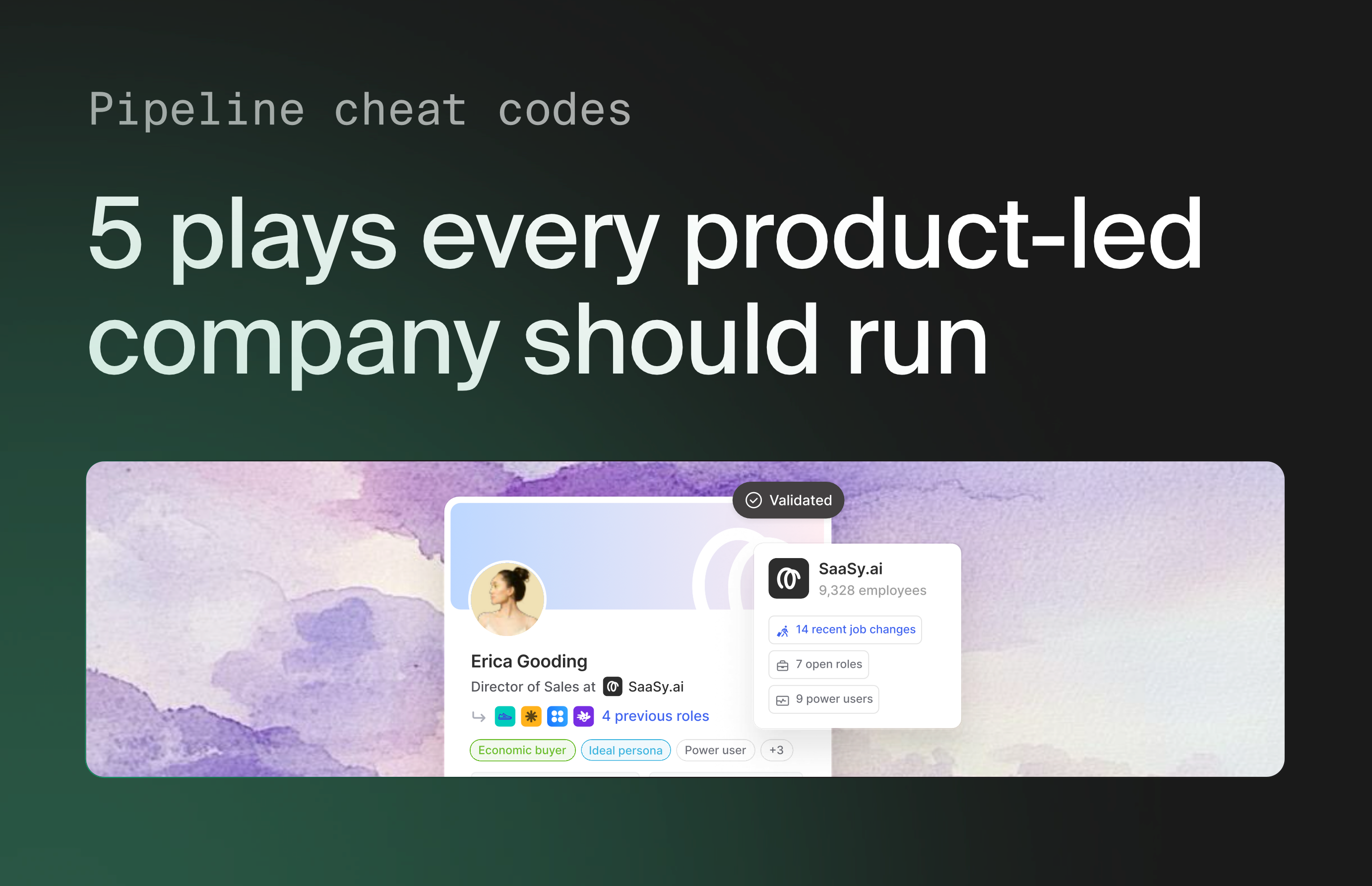 Pipeline Cheat Codes: 5 plays every product-led company should run