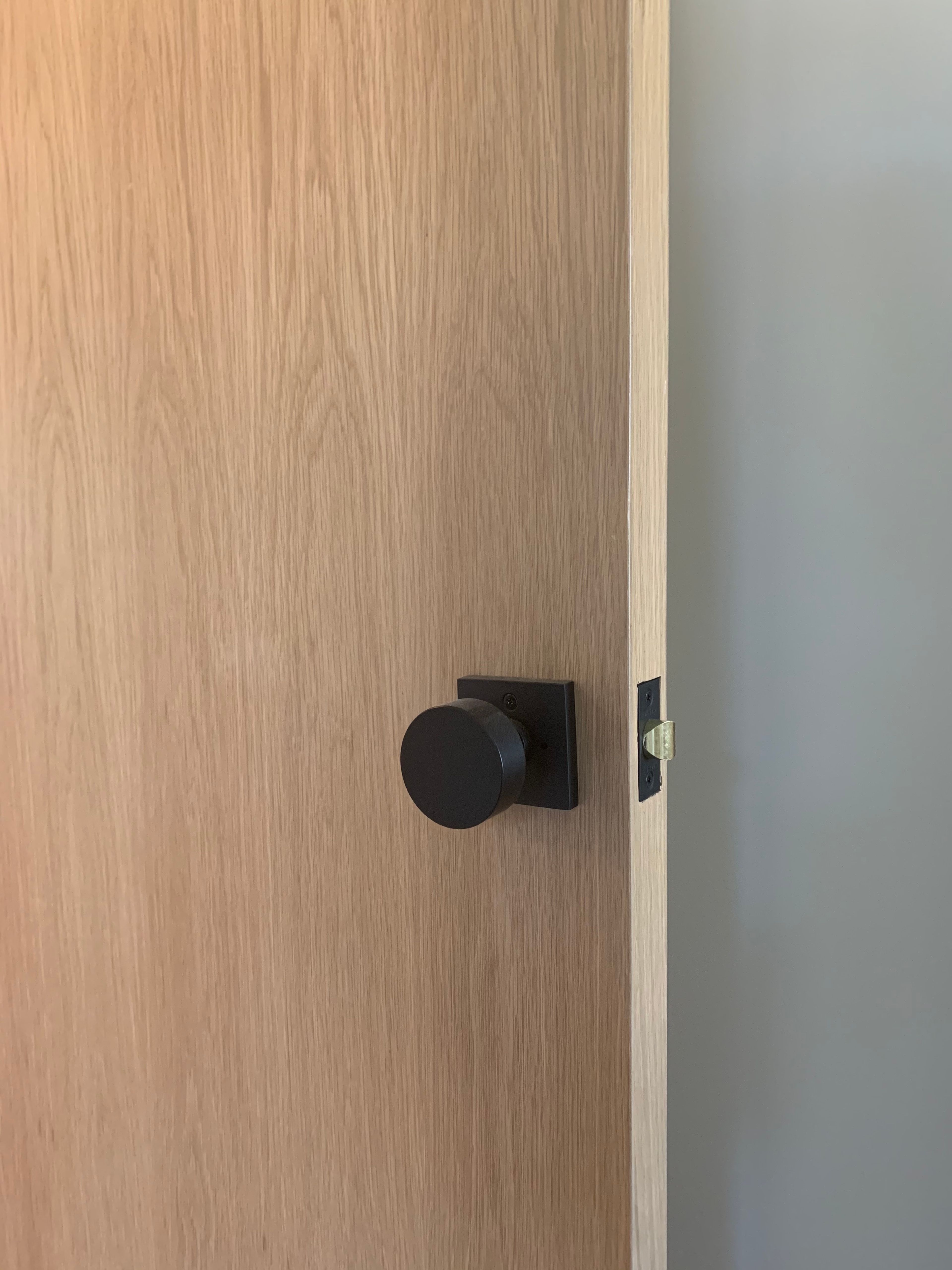 Custom white oak doors