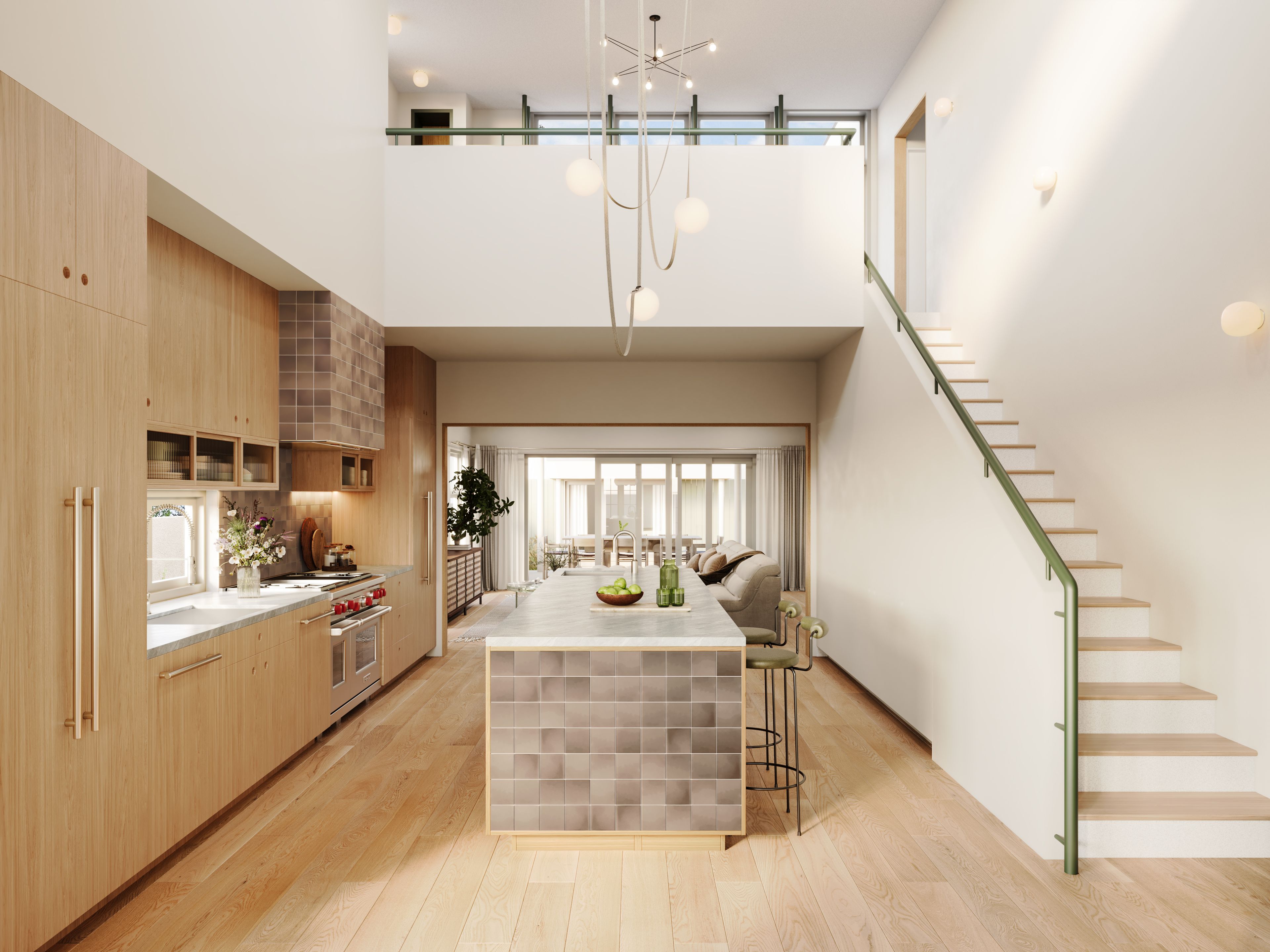 Kitchen + Main Staircase