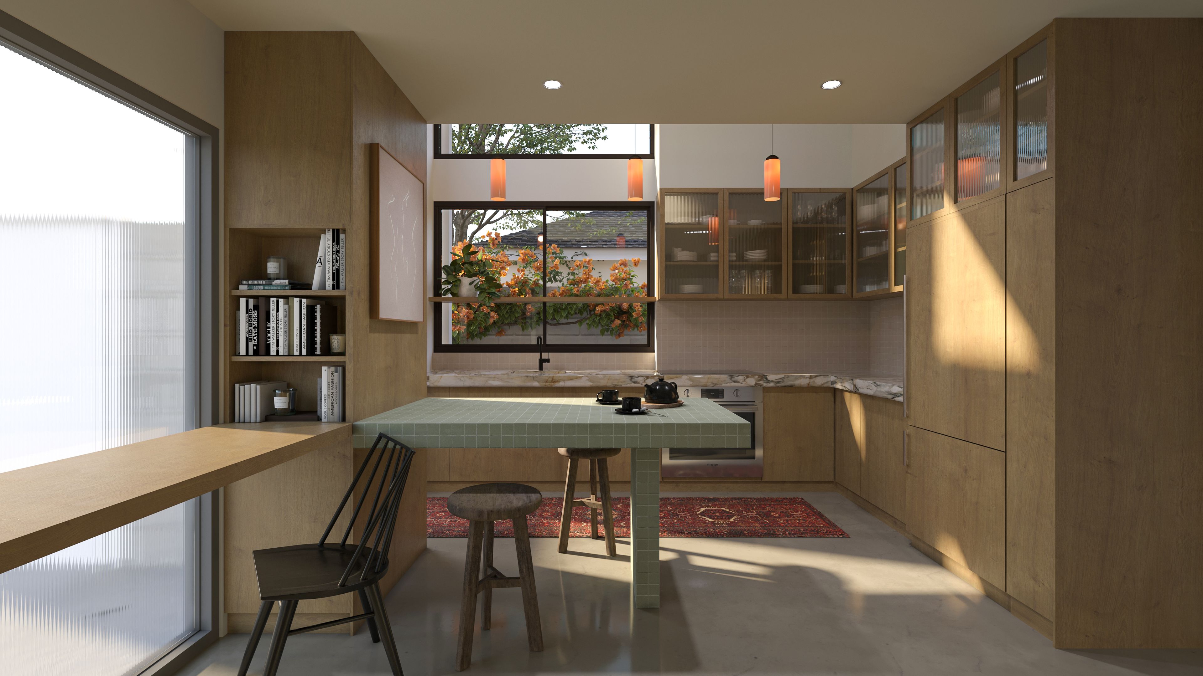 Light filled kitchen