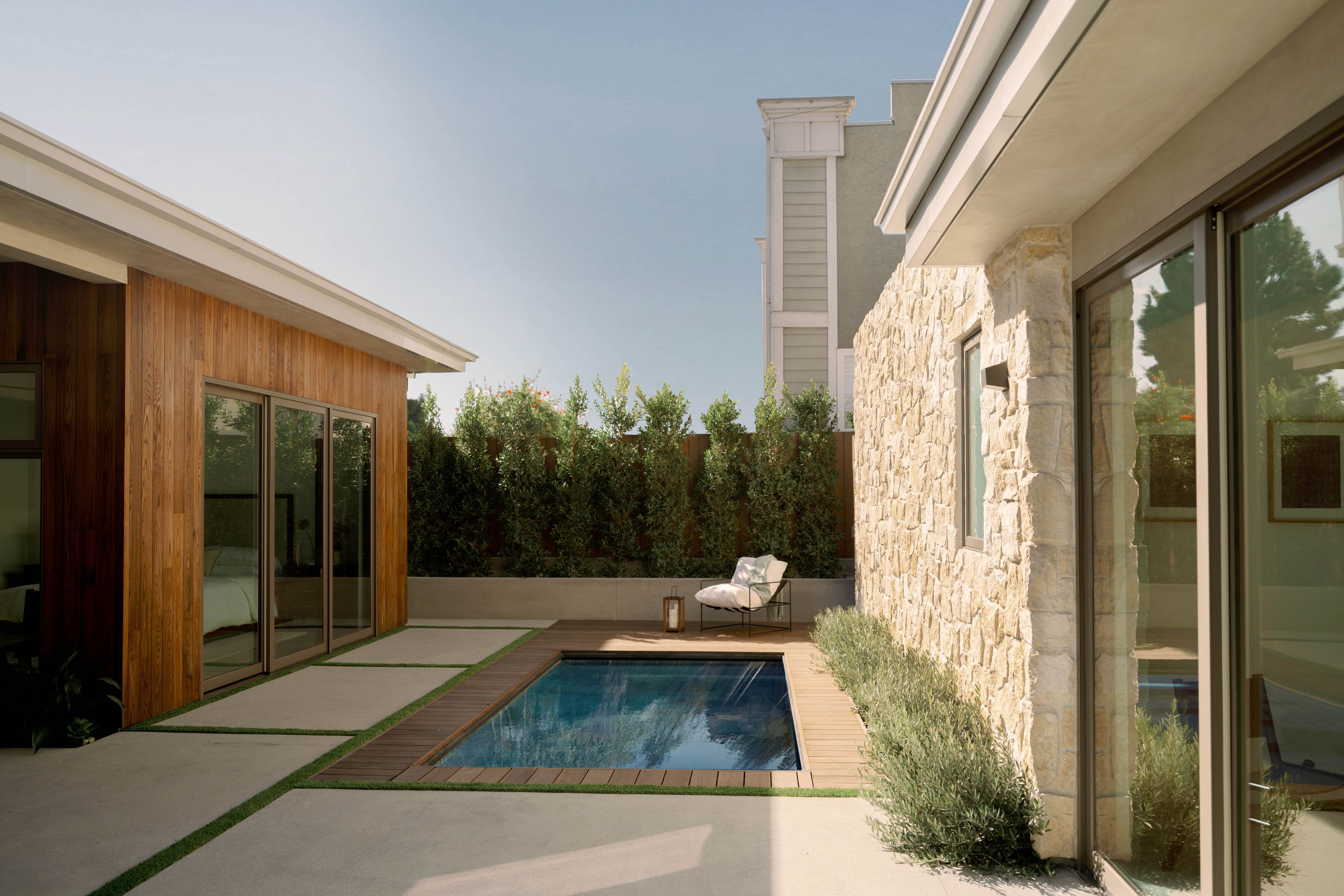 Rear courtyard facing the ADU