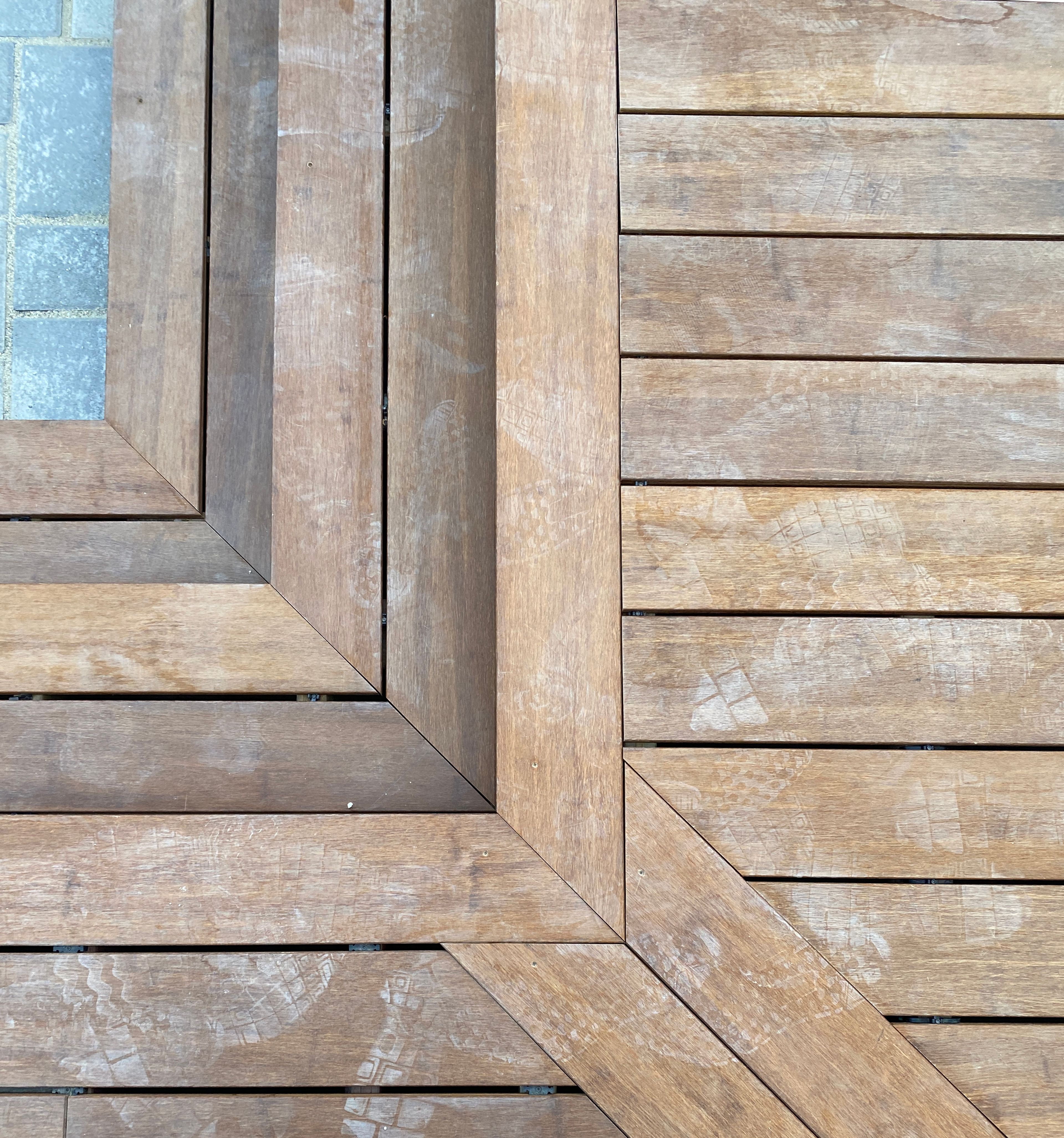 bamboo decking is durable and has the homey characteristics of a natural product